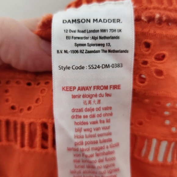 Free People x Damson Madder Fiji Mini Wrap Skirt 10 - Picture 9 of 10